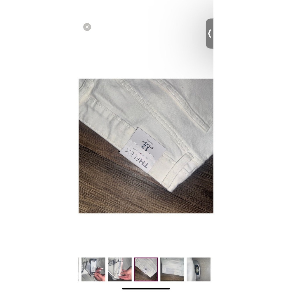 Tommy Hilfiger white Jean shorts size 12 - Picture 5 of 6